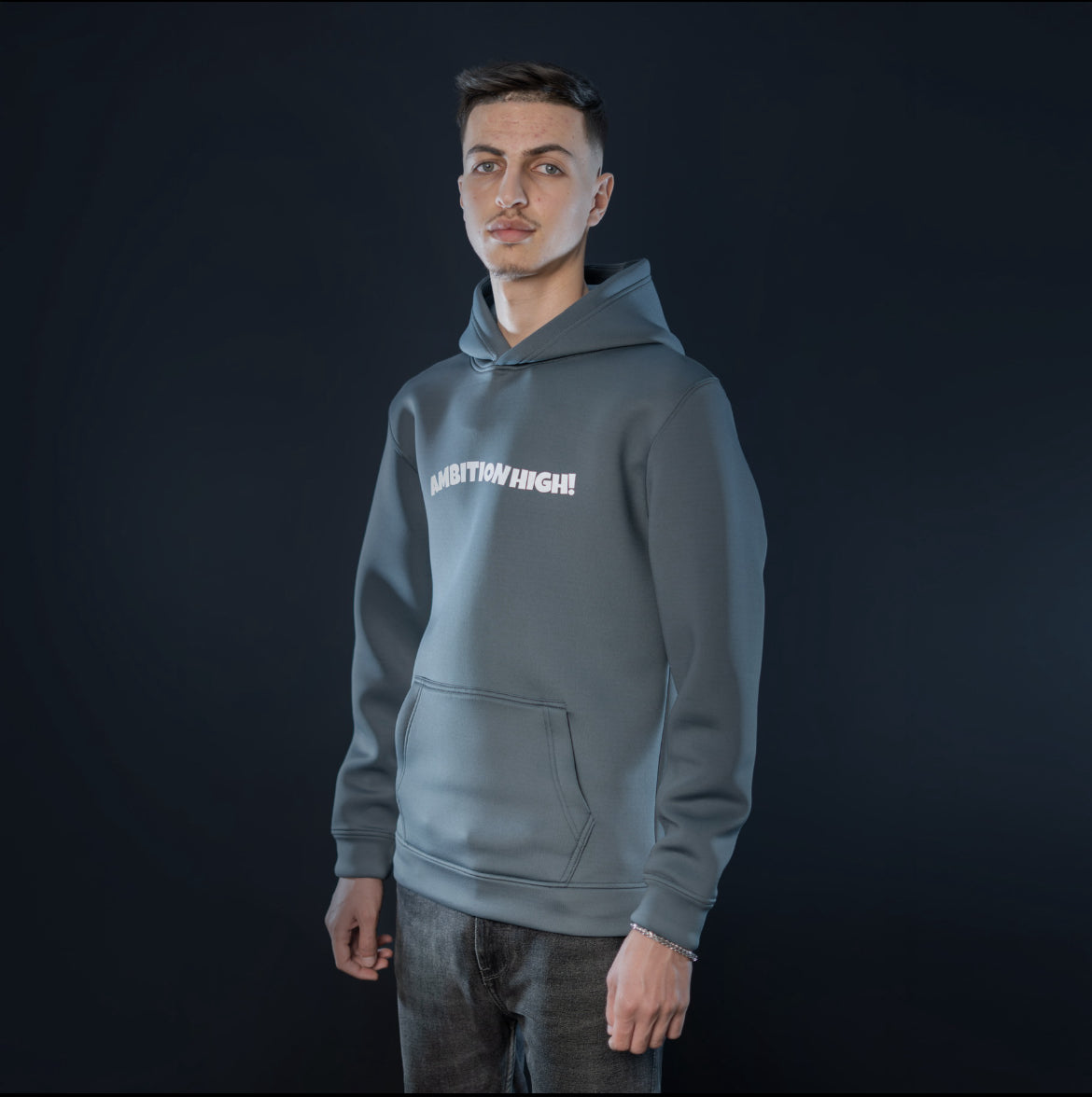 SCOUBA Regular Hoodie (Blue-Grey)